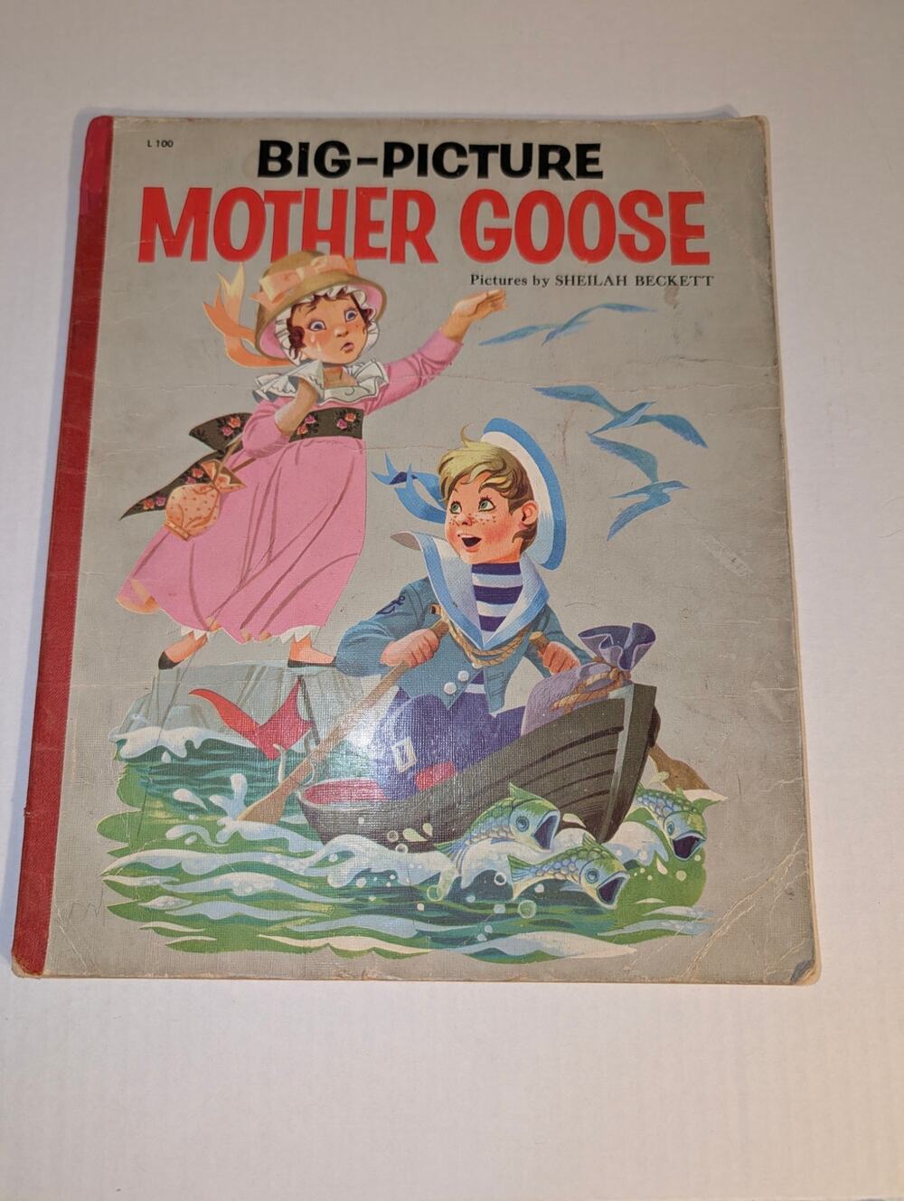 Vintage 1957 Big Picture Mother Goose HC Book Rare Collectible